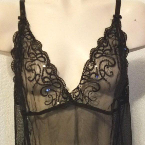 Cacique Other - NEW Cacique / Lane Bryant Black Sheer Cami 18/20